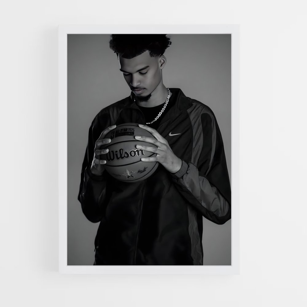 Poster Victor de wembanyama – affiche Basketball (vue 3)